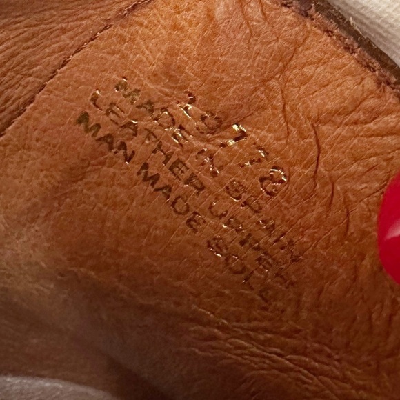 Marroqui Sanchez Leather Buckle Detail Side Zip Brown Ankle Boots - Size 10 - Picture 9 of 16